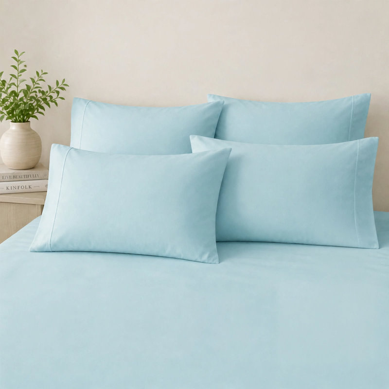 6-Piece Premium Deep Pockets Microfiber Sheet Set, Full, Aqua