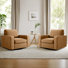 Fauteuil d'appoint pivotant de 36,2 po de largeur