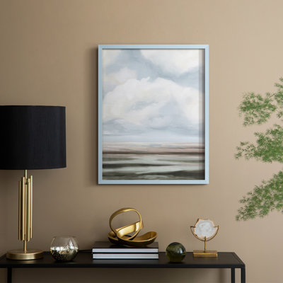 Impression encadrée «Dilutes Plains II» - bois massif