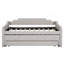 Lit de jour simple tapissier avec couchette et trois tiroirs, beige-1868604348