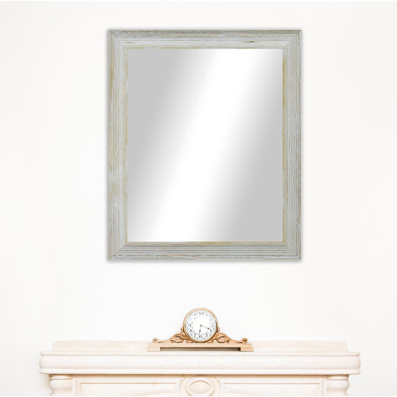 Miroir de coiffeuse Levon, H 37,5 po x l 31,5 po, Gris