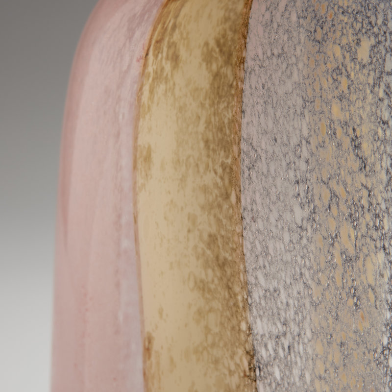 Vase de table en verre 15 po Astra Rose / Lavande / Crème