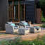 Cannes 5 Piece Club Seating Group with Cushions-1299762635