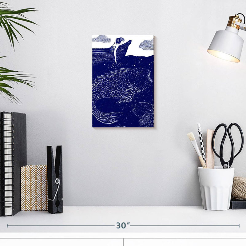 Brampt The Blue Shimmering Sea Lights, 12" H x 8" W