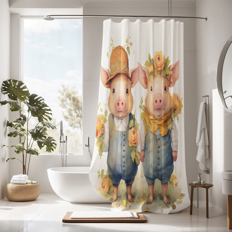 Shower Curtain, 72" H x 70" W