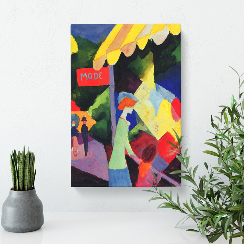 Fashion Window by August Macke - Wrapped Canvas, 50cm H x 35cm W x 3cm D