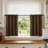 Blackout Curtains for Bedroom, Thermal Insulated Noise Reducing Window Drapes for Living Room, Grommet Top (52W X 36L Inch, Coffee)-526542997-526543019