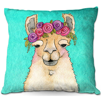  Couch Garland Llama Throw Pillow