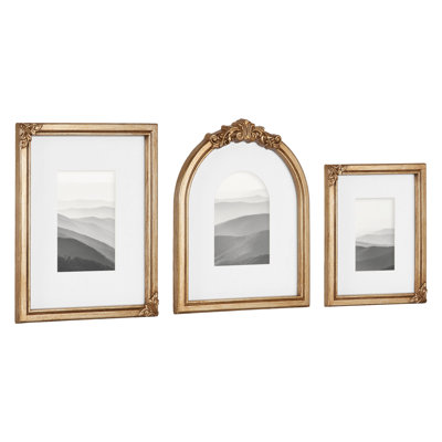 Arendahl Three-Piece Vintage Ornate Picture Frame Set