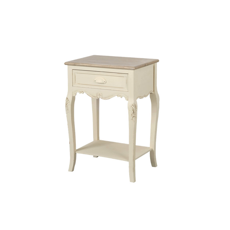 Circee End Table, Cream