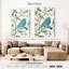 Silhouette d'oiseau bleu sarcelle Brampt III-108250092