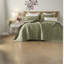 Breathable Linen Bedding Sets, Olive Green Quilt For Home Comfort