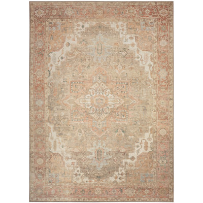 Hennings Machine Washable Vintage Area Rug