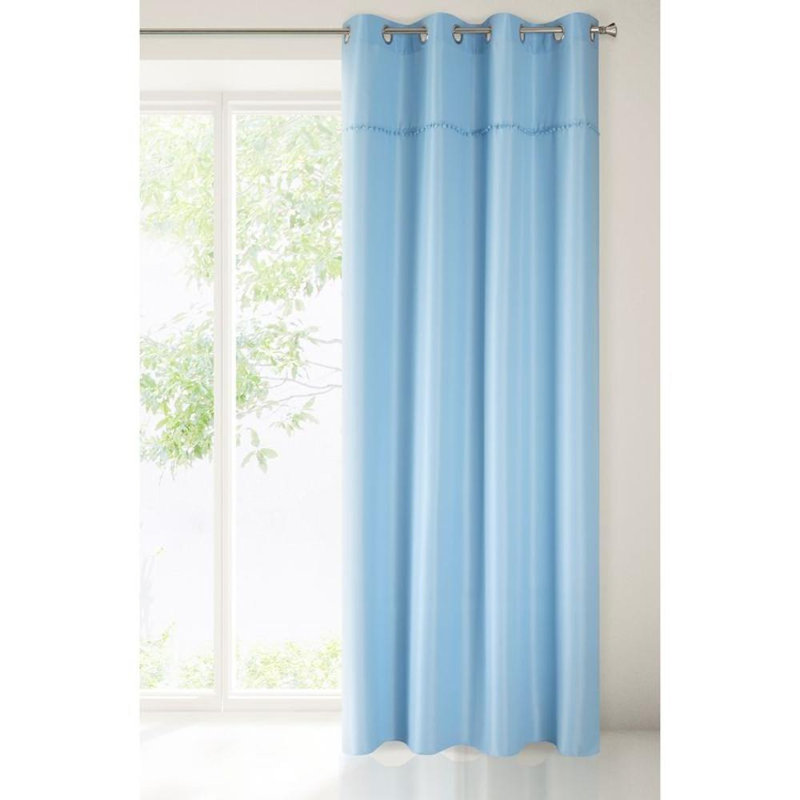 Blackout Curtain Single Panel, Blue