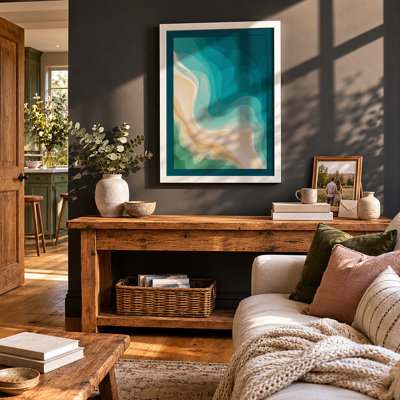 Aerial Forms Abstract - Framed Print