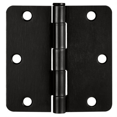 Charnière de porte, 3 1/2 po, rayon 1/4 de pouce, paquet de 9