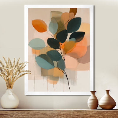 Étude sur l'eucalyptus à graines I - Tableau botanique moderne vert encadré
