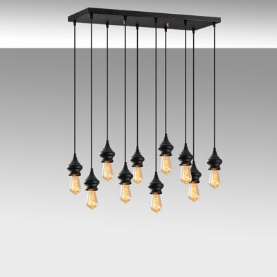 10 - Light Black Kitchen Island Pendant