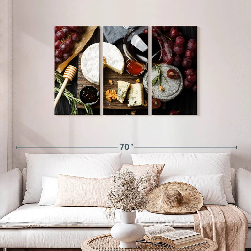 Yarlin Cheese And Wine, 28" H x 45" W