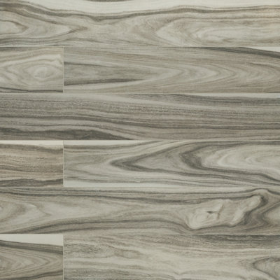 Lorento 8 in. x 48 in. Polished Porcelain Wood Look Floor and Wall Tile