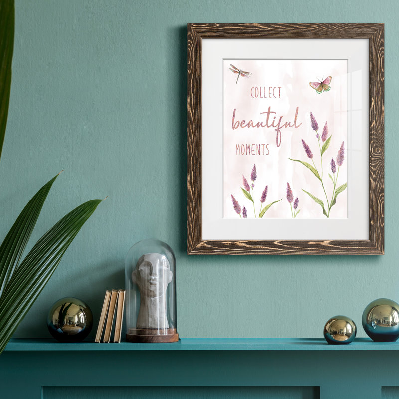 Collection «Beautiful Moments», impression d'art textuel sur papier encadré, H 20 po x l 17 po x P 1,5 po