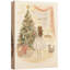 Arbre de Noël et enfant, scène de vacances, décoration murale, reproduction d'art sur toile encadrée-1260504453-1260504569