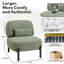 Wide Upholstered Teddy Fleece Accent Chair, Armless Chair for Living Room Corners and Bedrooms-92483383