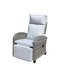 Fauteuil inclinable d'extérieur en osier avec dossier réglable et accoudoirs, chaises de conversation toutes saisons, pour balcon de cour pour piscine