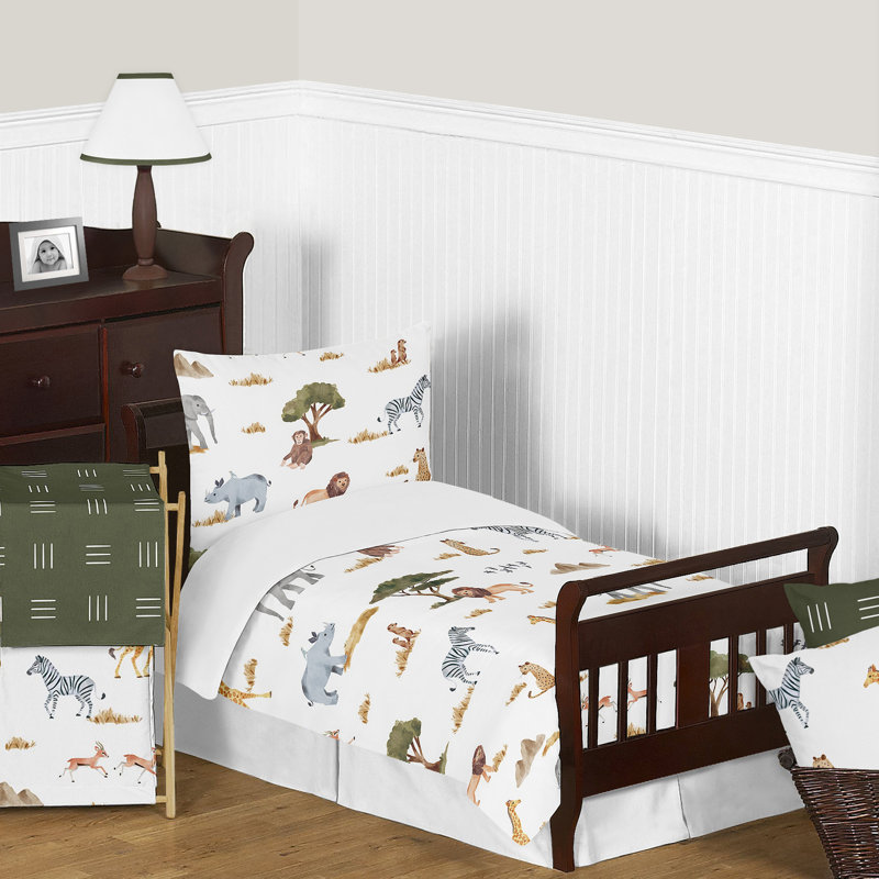 Jungle Animals 5 Piece Toddler Bedding Set by Sweet Jojo Designs