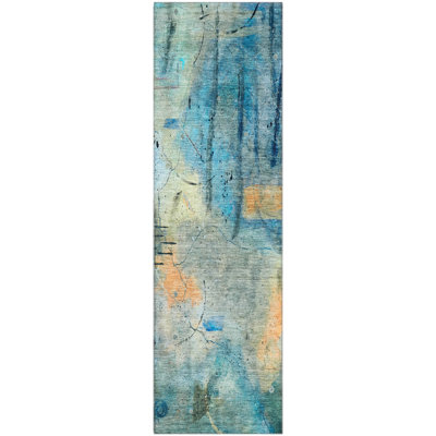 Premium Machine Washable Mayfield AMF2032 Abstract Rug