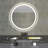 Dimmable Wall Mounted Anti-Fog Bathroom Vanity LED Mirror With Gold Aluminum Frame-2089281618