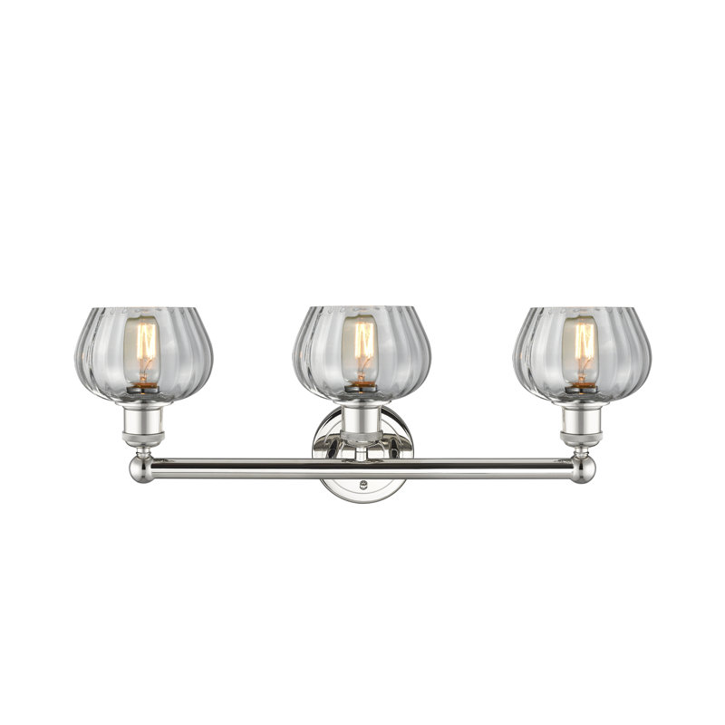 Noille 3 - Light Dimmable Vanity Light, Clear, Polished Nickel