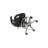 Backed Adjustable Height Ergonomic Lab Stool with Footring Wheels