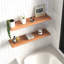 Moa Teak Flat Floating Shelf-1126605551