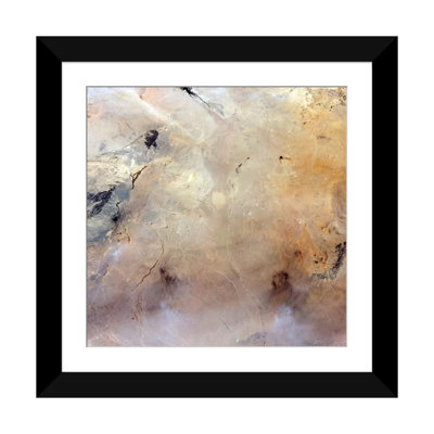 « tabun-khara-obo, un ancien crater d’impact dans southeastern mongolie » par stocktrek images, reproduction d’impression sur toile tendue