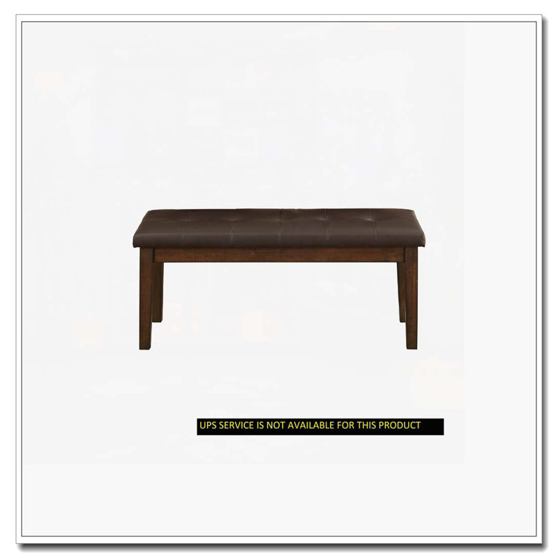 Banc de salle à manger rembourré en similicuir
