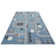 Town Children's carpet - carpet street play carpet for children's Room, Playroom - Sky Blue