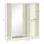 Armoire à pharmacie de salle de bain avec miroir, armoire de toilette-1652300972