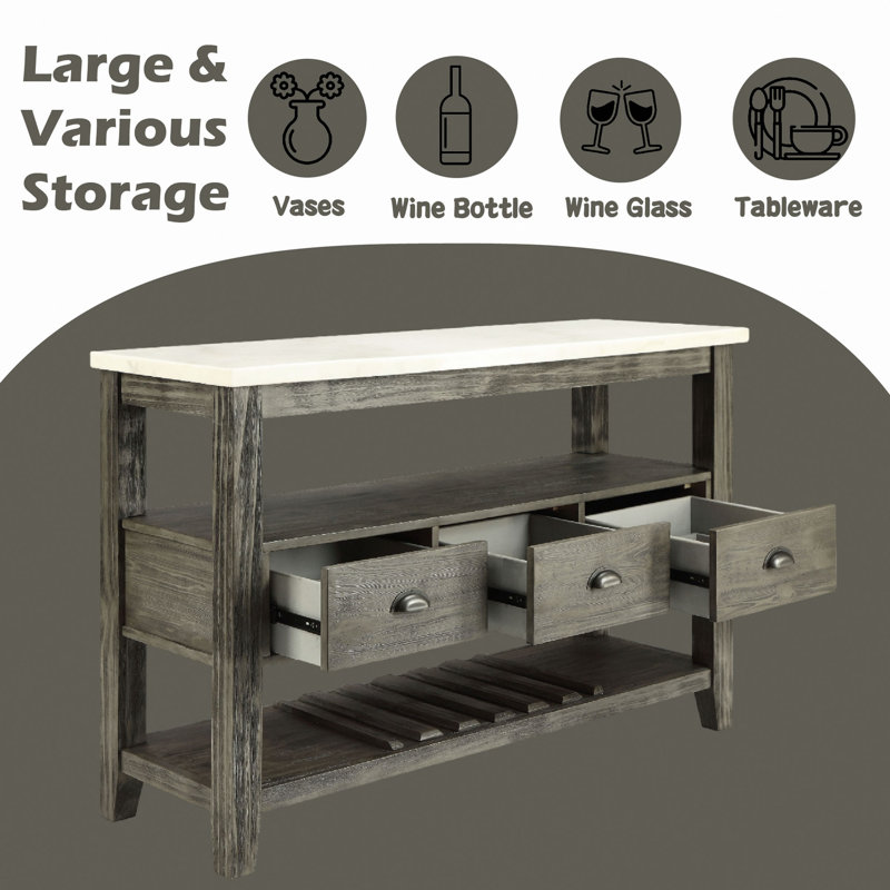 Merel Marble Top & Server