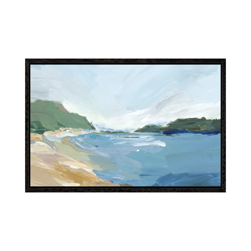 Brisk Landscape by Isabelle Z - Painting on Canvas, 66.04 cm H x 45.72 cm W, Black Framed