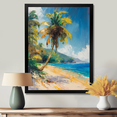 «Green», palmiers verts, oasis tropicale I - palmiers et palmiers, art mural