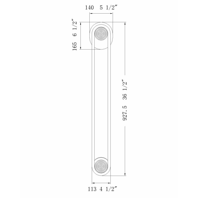 Swing, Outdoor, Matte Black, 36" Height