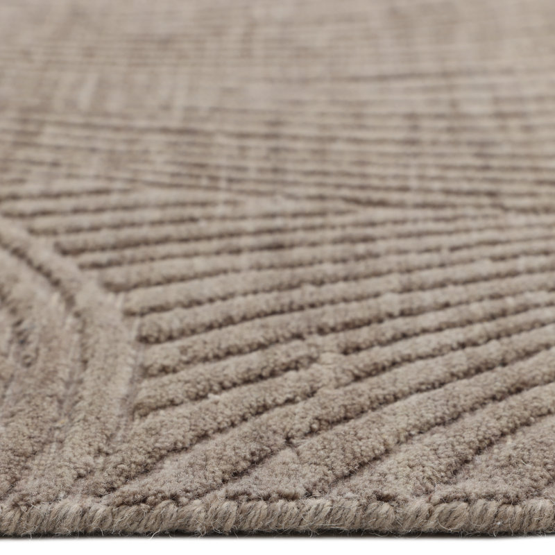 Ayr, Handmade Area Rug - 3' 0'' X 5' 0'', Runner 2'6" x 8', Dark Brown
