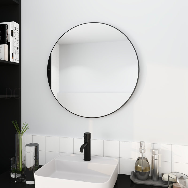 Grand miroir circulaire 24 po, 24 po x 24 po, Rond
