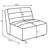 Upholstered Armless Chair