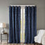 Rideau tricoté en jacquard damassé occultant avec œillets (seulement 1 panneau PC)-217932746