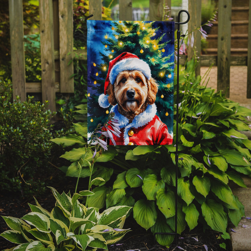 Drapeau de jardin Doberman Pinscher, Goldendoodle