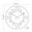 Silver Metal and Black Round Wall Clock
