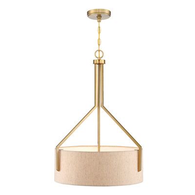 Luminaire suspendu tambour 4 lumières Torron