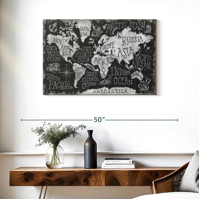 Keiri Mythical Map I, 24" H x 36" W
